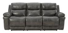 Load image into Gallery viewer, Edmar Charcoal POWER Sofa and Loveseat U64806