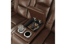 Load image into Gallery viewer, The Man-Den Mahogany Power Reclining Sofa and Loveseat U85306