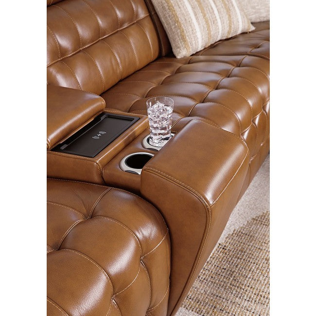 Temmpton Chocolate 6pc POWER Reclining Sectional U92708