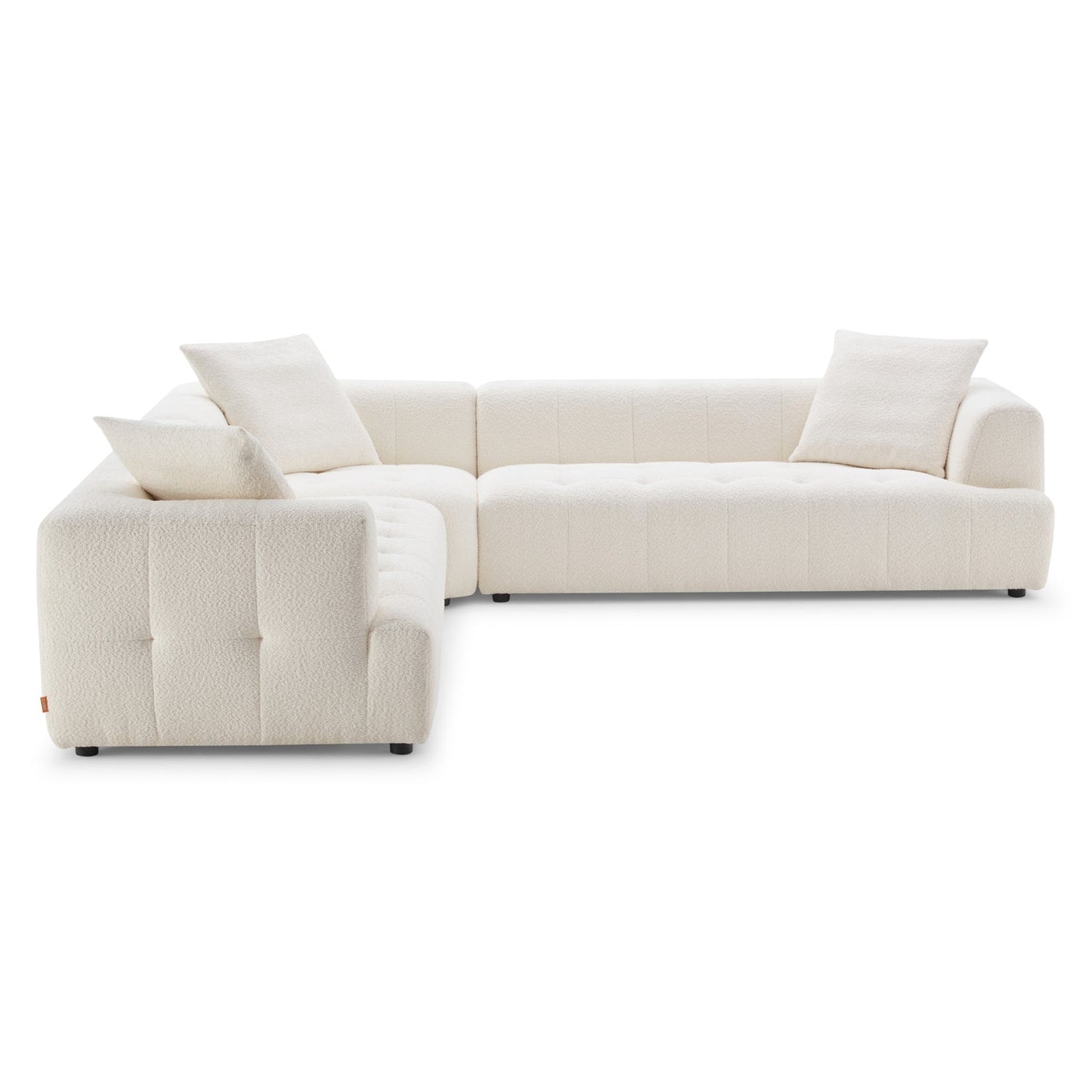 Wodo  Ivory Boucle Corner Sectional