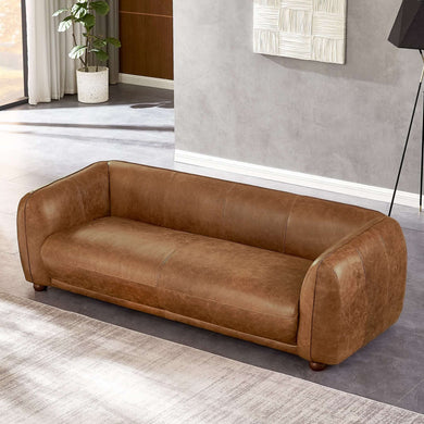 Marlon Brown Luxury Italian Leather Sofa
