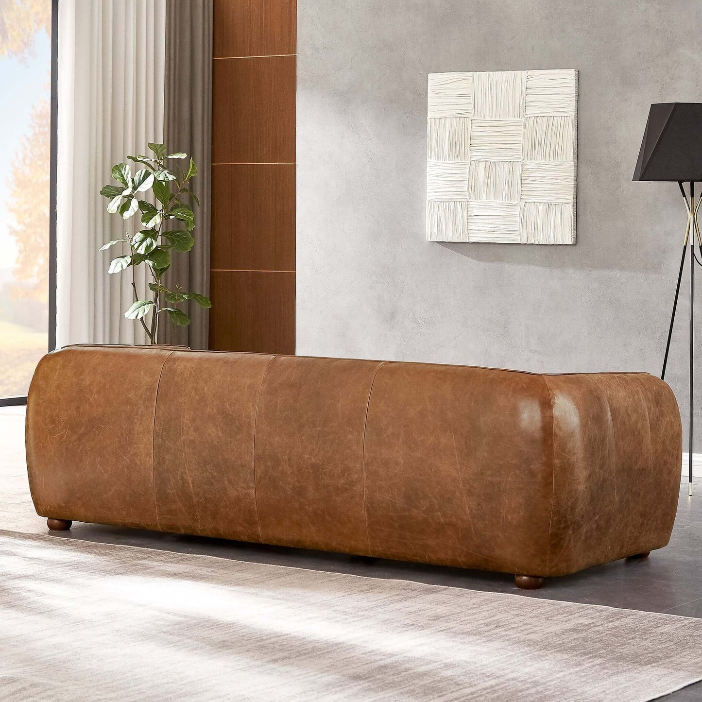 Marlon Brown Luxury Italian Leather Sofa