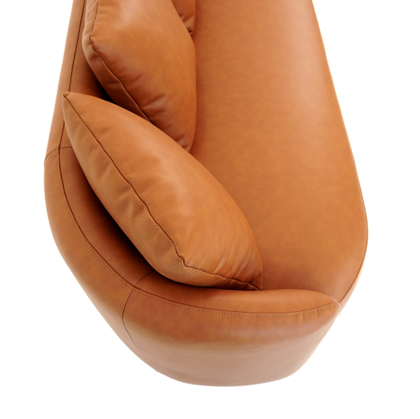 Dylan Modern Cognac Leather Sofa