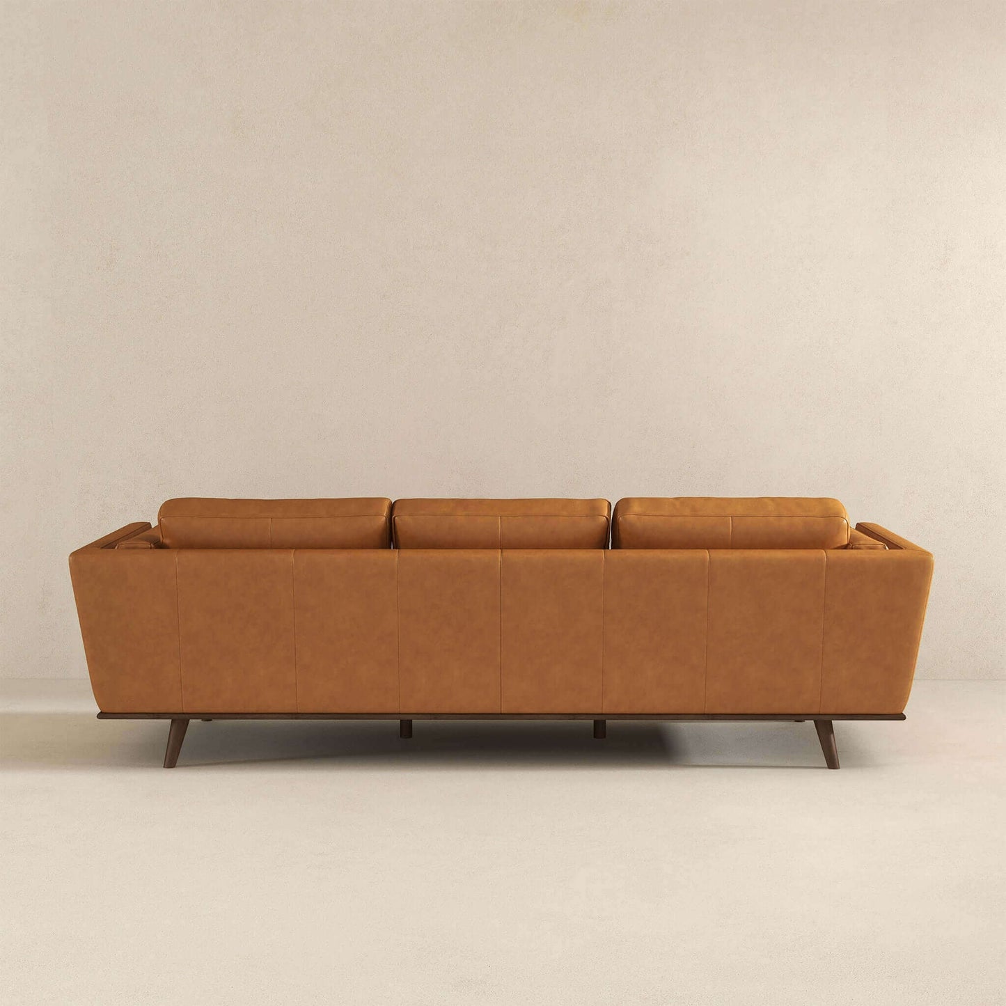 Chase 91"  Tan Genuine Leather Sofa