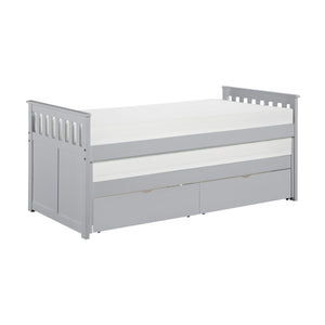 Orion Gray Twin/Twin Bed with Storage Boxes B2063