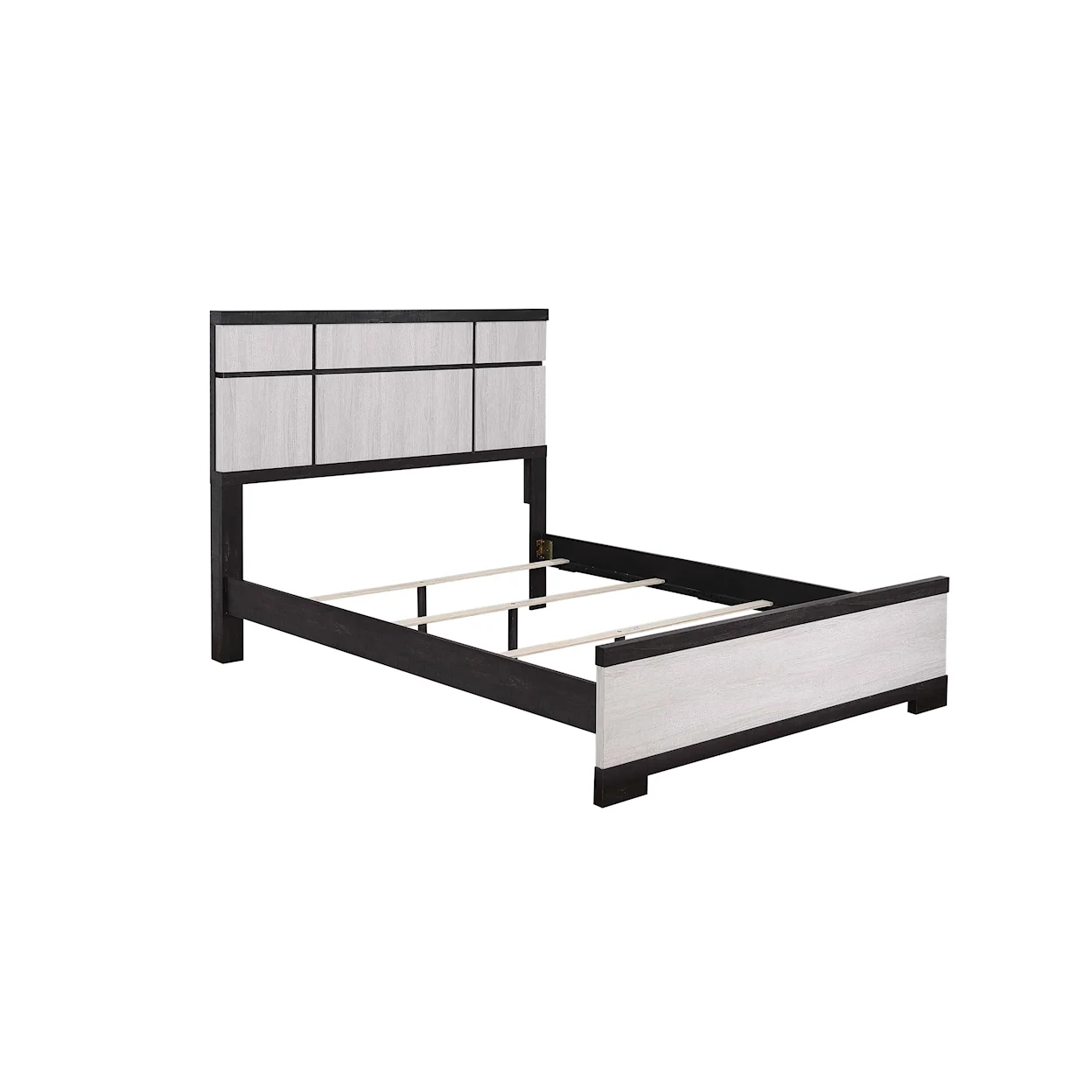 Remington Rustic Black/White  Panel Bedroom Set B8162