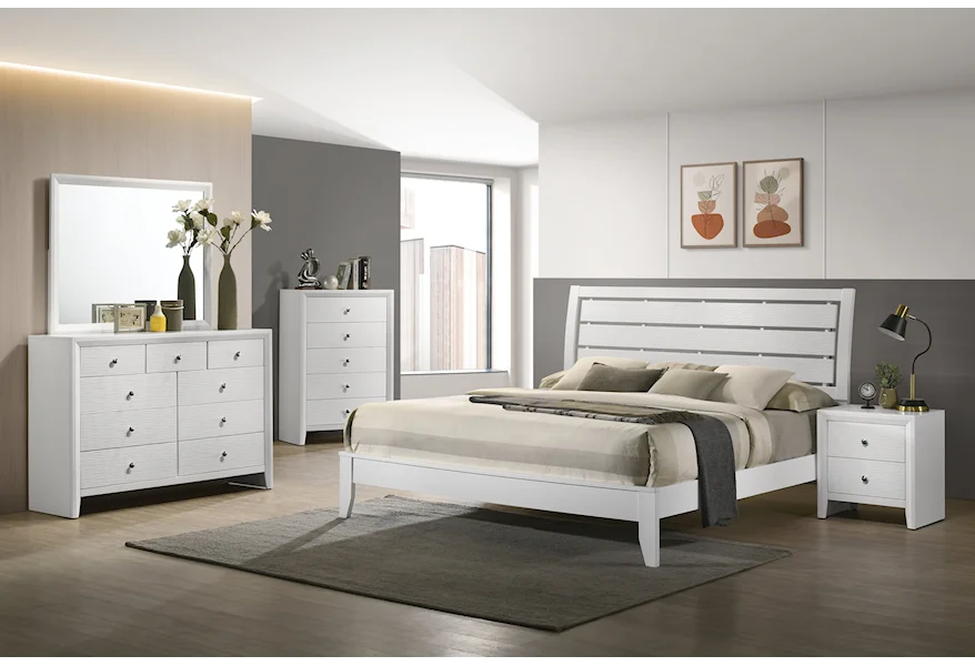 Evan White Youth Panel Bedroom Set B4710