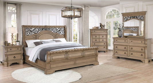 B7010 Light Brown Bedroom Set