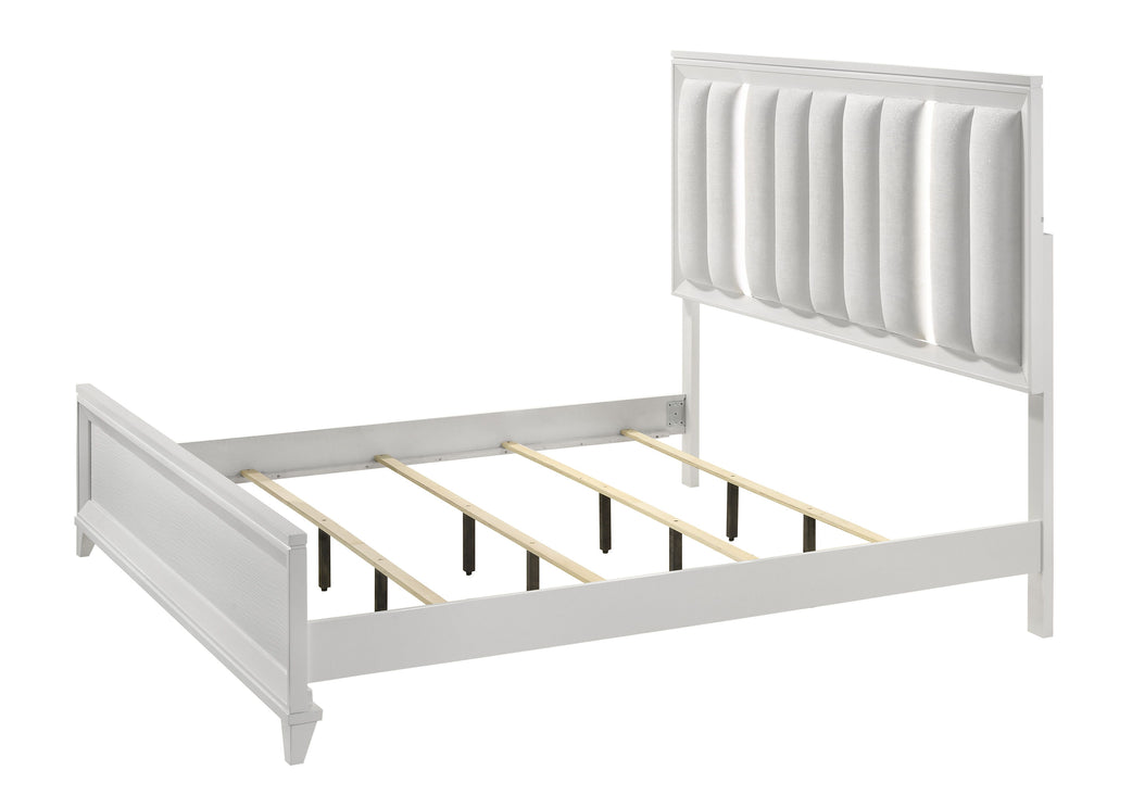 Cressida White LED Panel Bedroom Set B7300