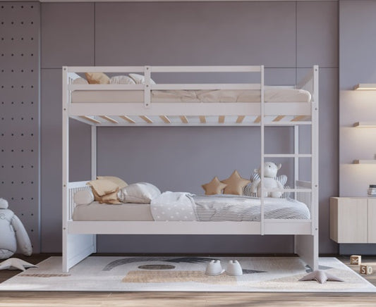 BB11 Twin/Twin Bunk Bed White