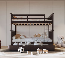 Load image into Gallery viewer, BB30 Full/Full Bunk Bed w/Twin Trundle Espresso