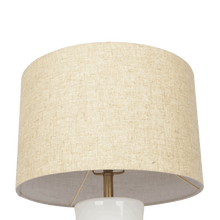 Load image into Gallery viewer, Cascade Glass Lamp Golden Base Off White Glass Table Lamp