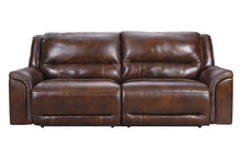 Load image into Gallery viewer, Catanzaro Mahogany POWER Reclining Sofa and Loveset U83004