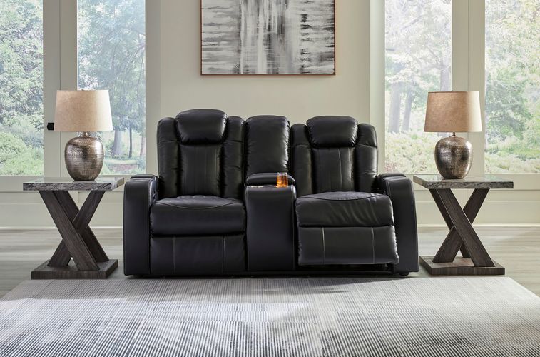 Caveman Den Midnight POWER Reclining Sofa and Loveseat 90703