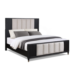 Kara Black Panel Bedroom Set B1400