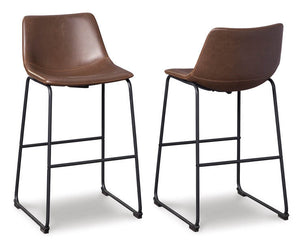 Centiar Brown Counter Height Barstool, Set of 2 D372