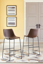 Load image into Gallery viewer, Centiar Brown Counter Height Barstool, Set of 2 D372