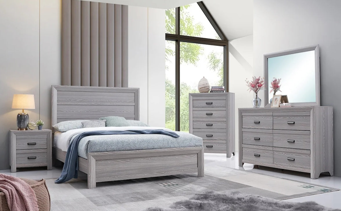 Adalaide Drift Wood Panel Bedroom Set B6710