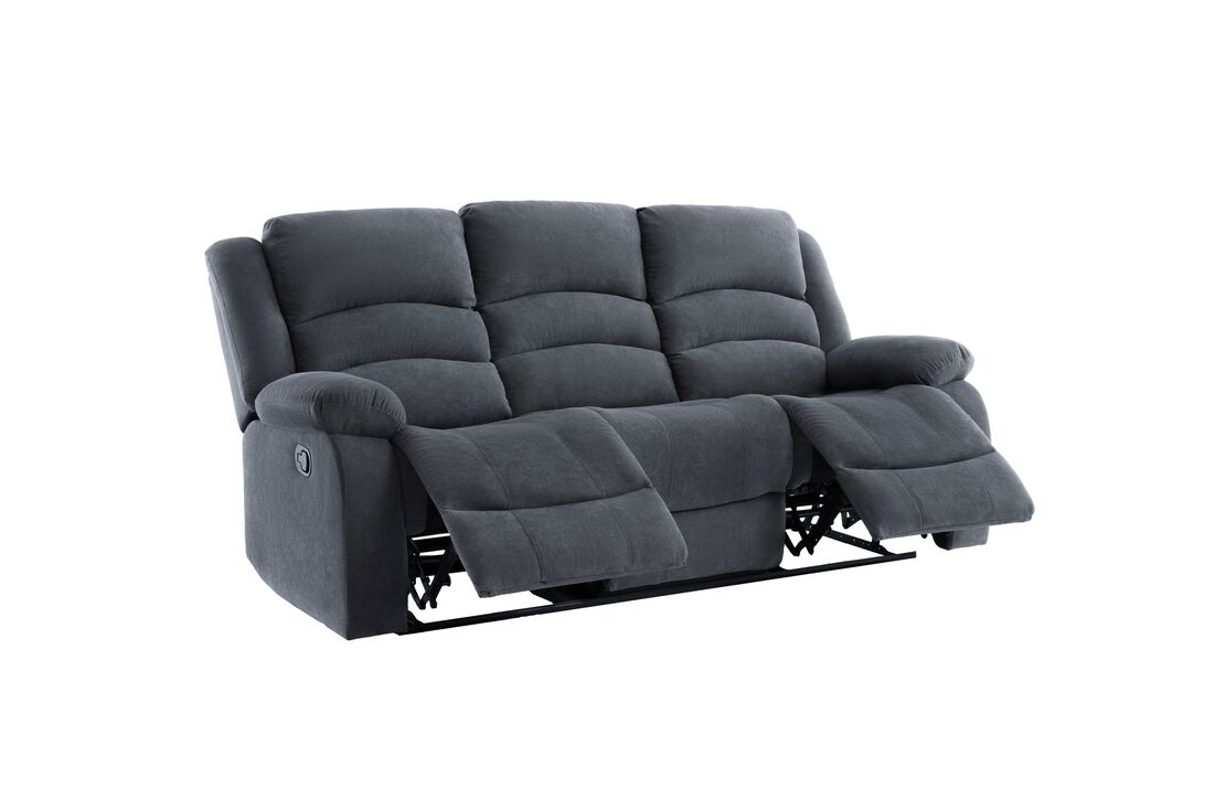 Dynamo Gray Fabric 3pc  Reclining Set