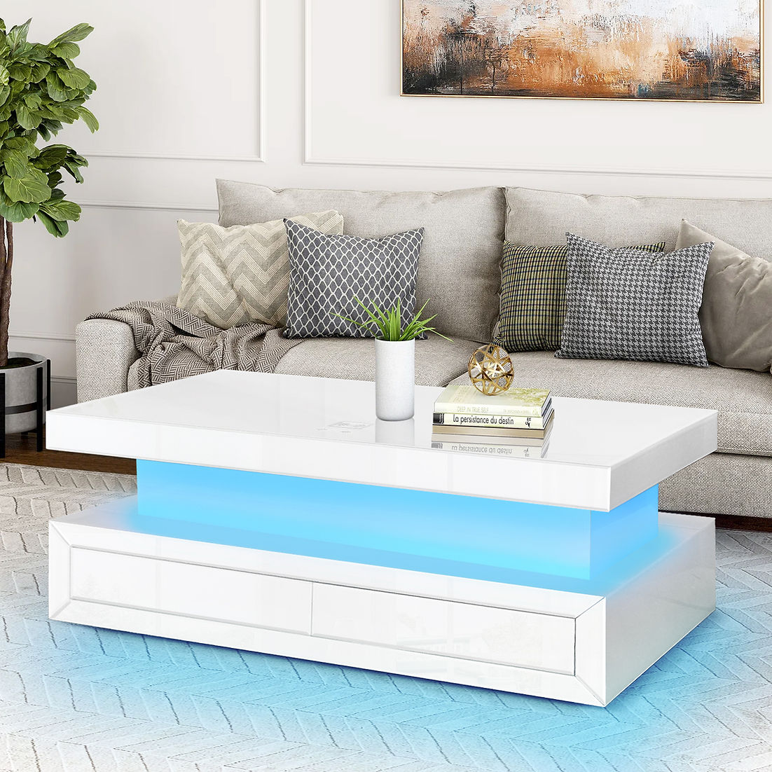 A-CT03 Alma White Coffee Table