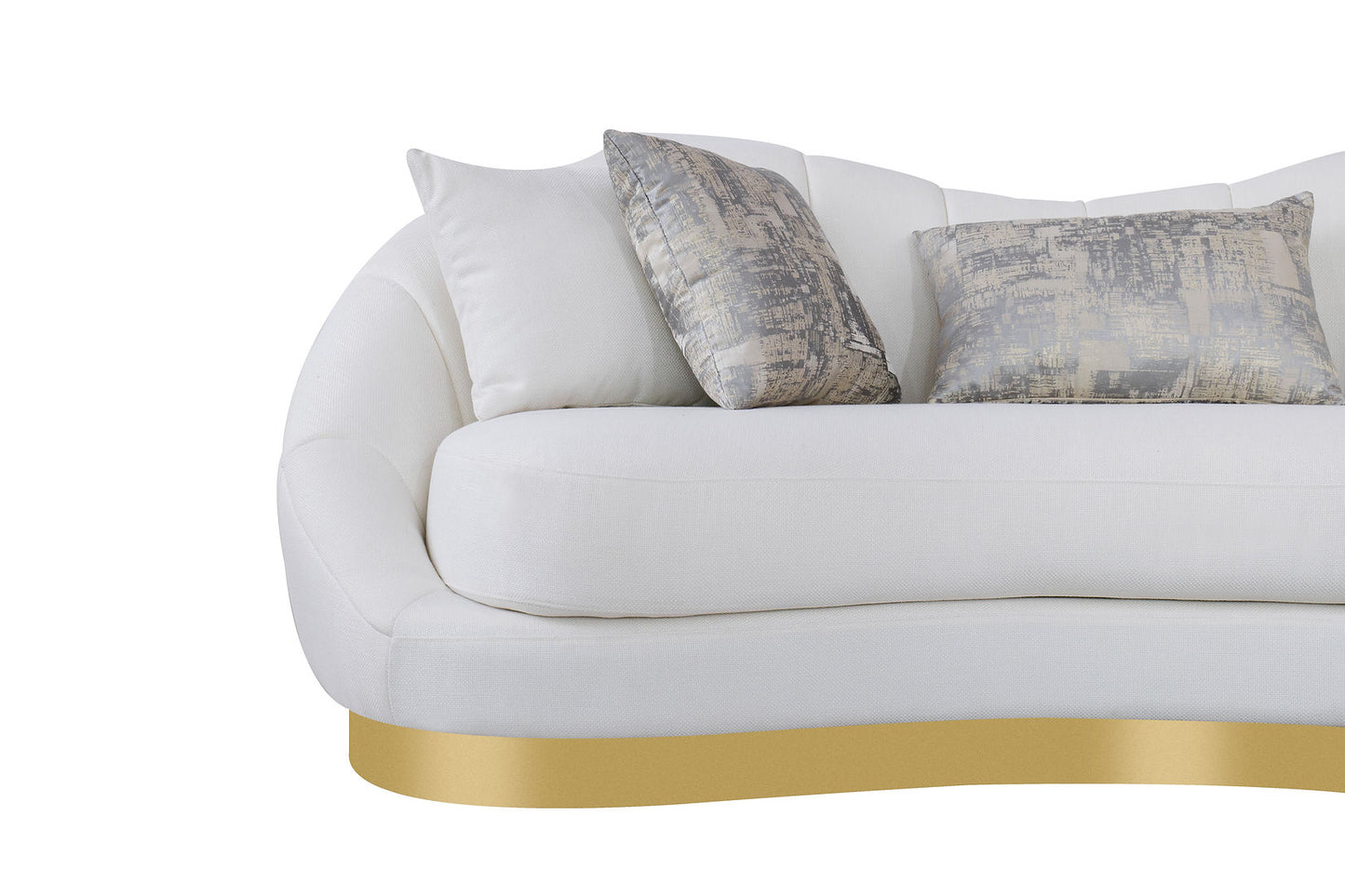 Olena Ivory Sofa and Loveseat  S4046