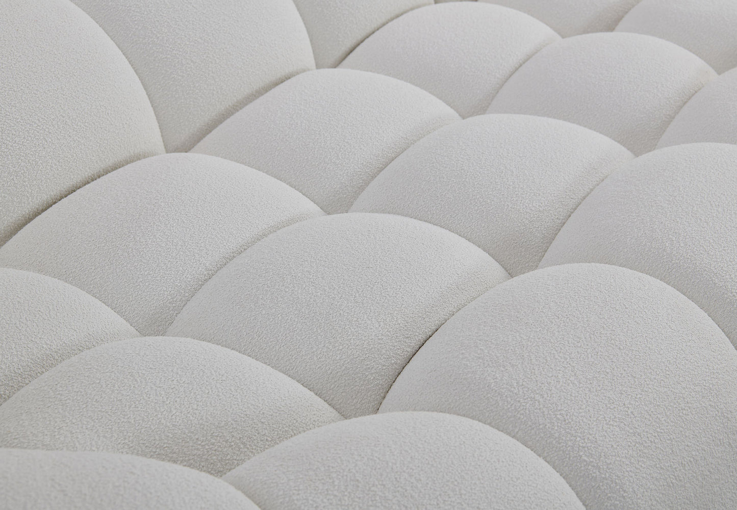 Bubbles White Teddy 124" OVERSIZE Sectional MI-2126