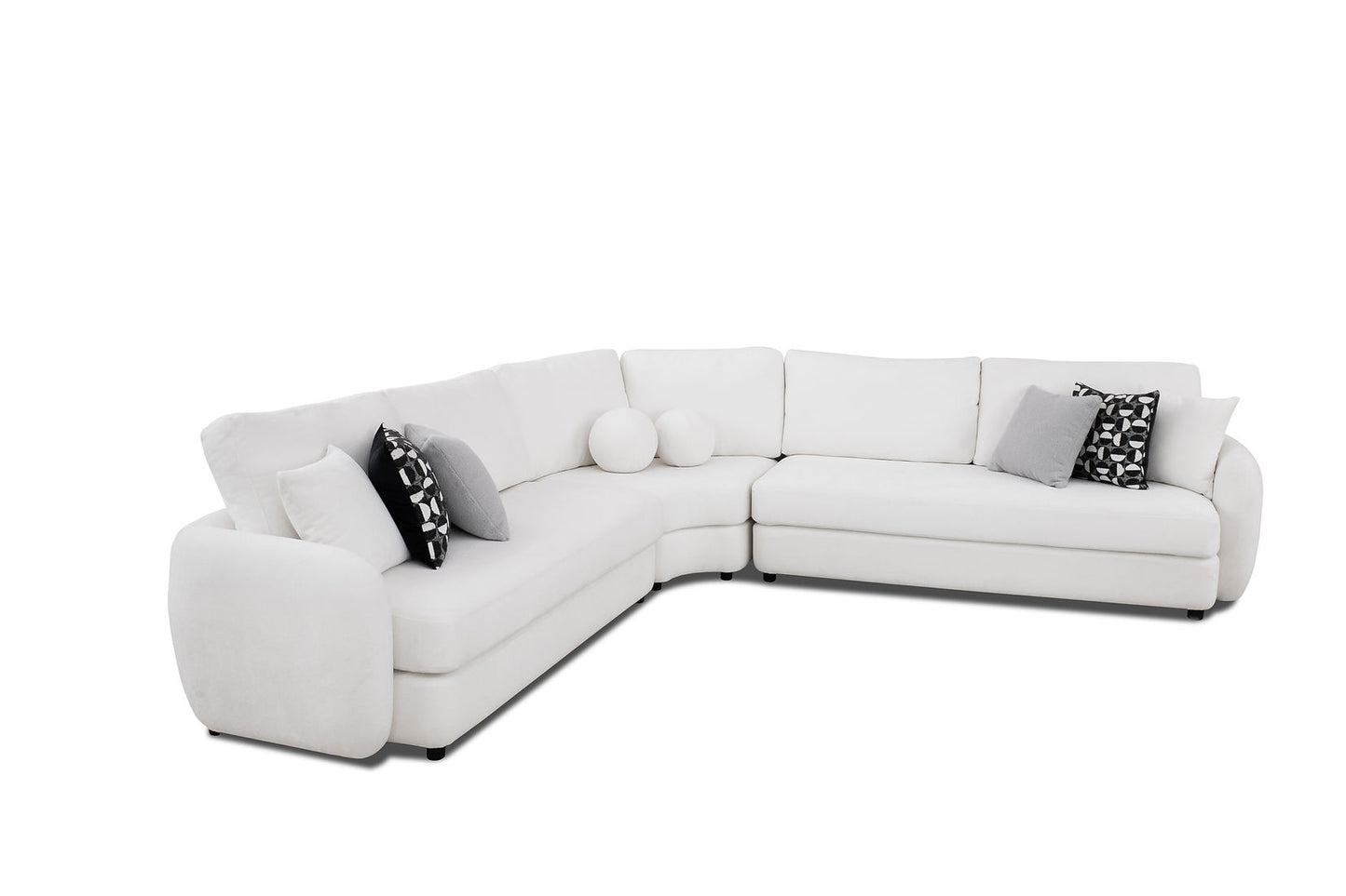 Cielo Beige Fabric Sectional S2040