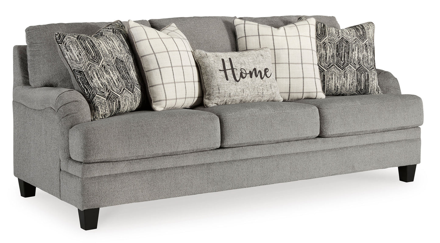 Davinca Charcoal Sofa and Loveseat 35204