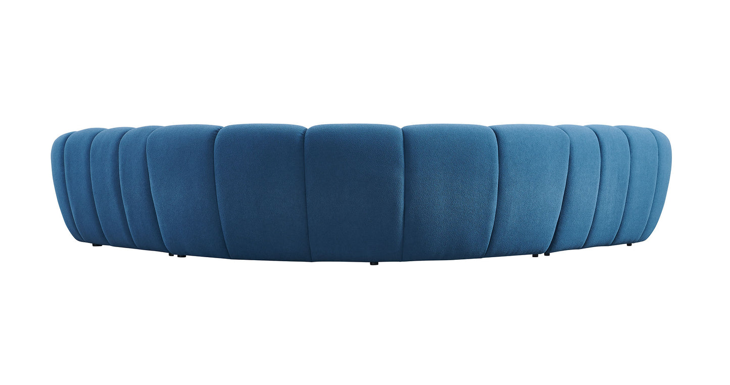 Bubbles Blue Teddy 124" OVERSIZE Sectional MI-2126