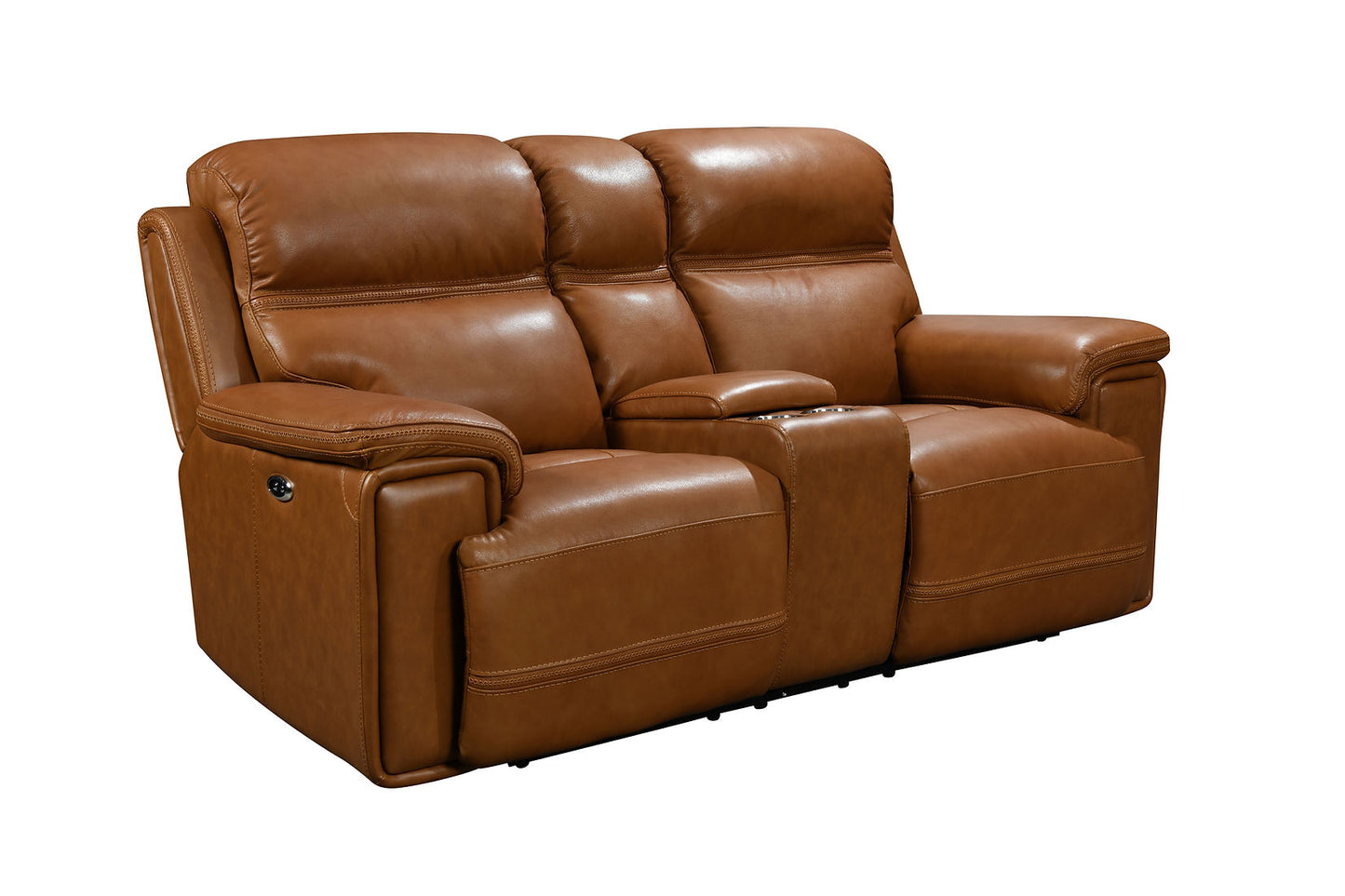 El Paso Brown POWER/LEATHER 3pc Reclining Set S7275