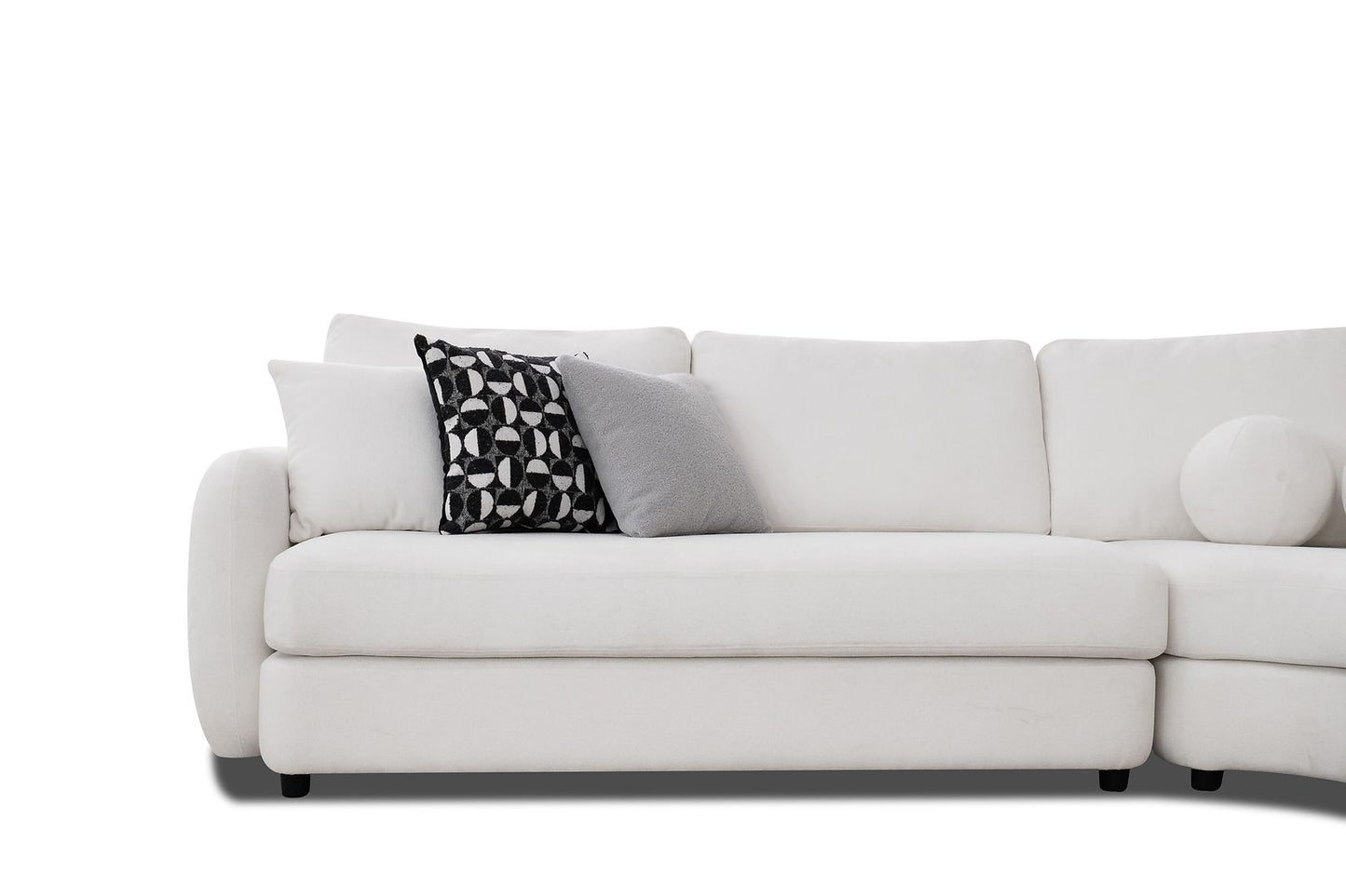 Cielo Beige Fabric Sectional S2040