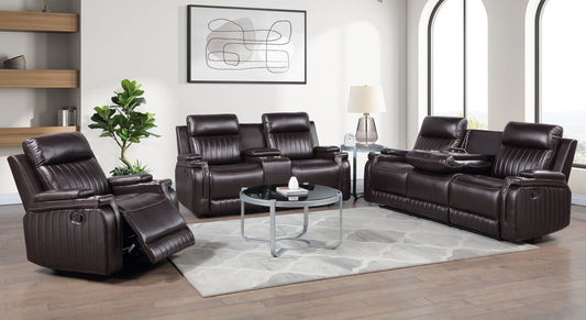 Ethan Brown 3pc Reclining Set S2121