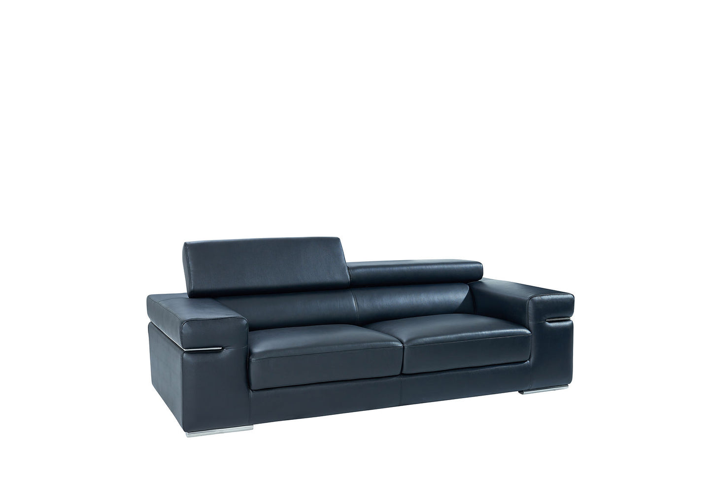 Soho Black LEATHER MATCH Sofa and Loveseat S8020