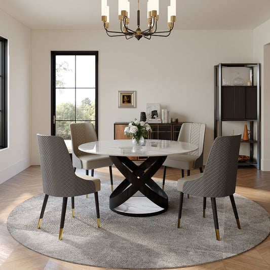 52" Brooks White Table  (Sintered Stone)