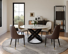 Load image into Gallery viewer, Brooks&amp;Serapion White 5pc Dining Room Set (Sintered Stone)