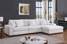 Load image into Gallery viewer, Comfy Cream Chenille 3pc Sectional S859