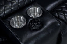 Load image into Gallery viewer, Lex Black POWER/LED/BLUETOOTH SPEAKERS 3pc Reclining Set S7269