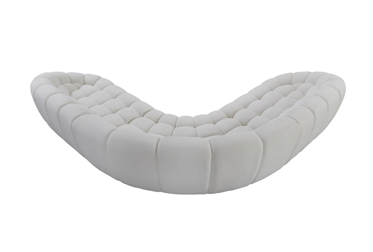 Bubbles White Teddy 124" OVERSIZE Sectional MI-2126