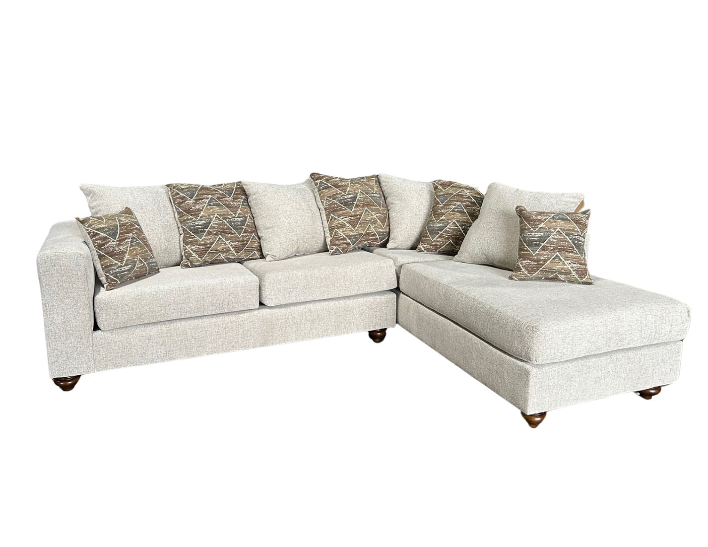 S325 Decora Beige Fabric Sectional