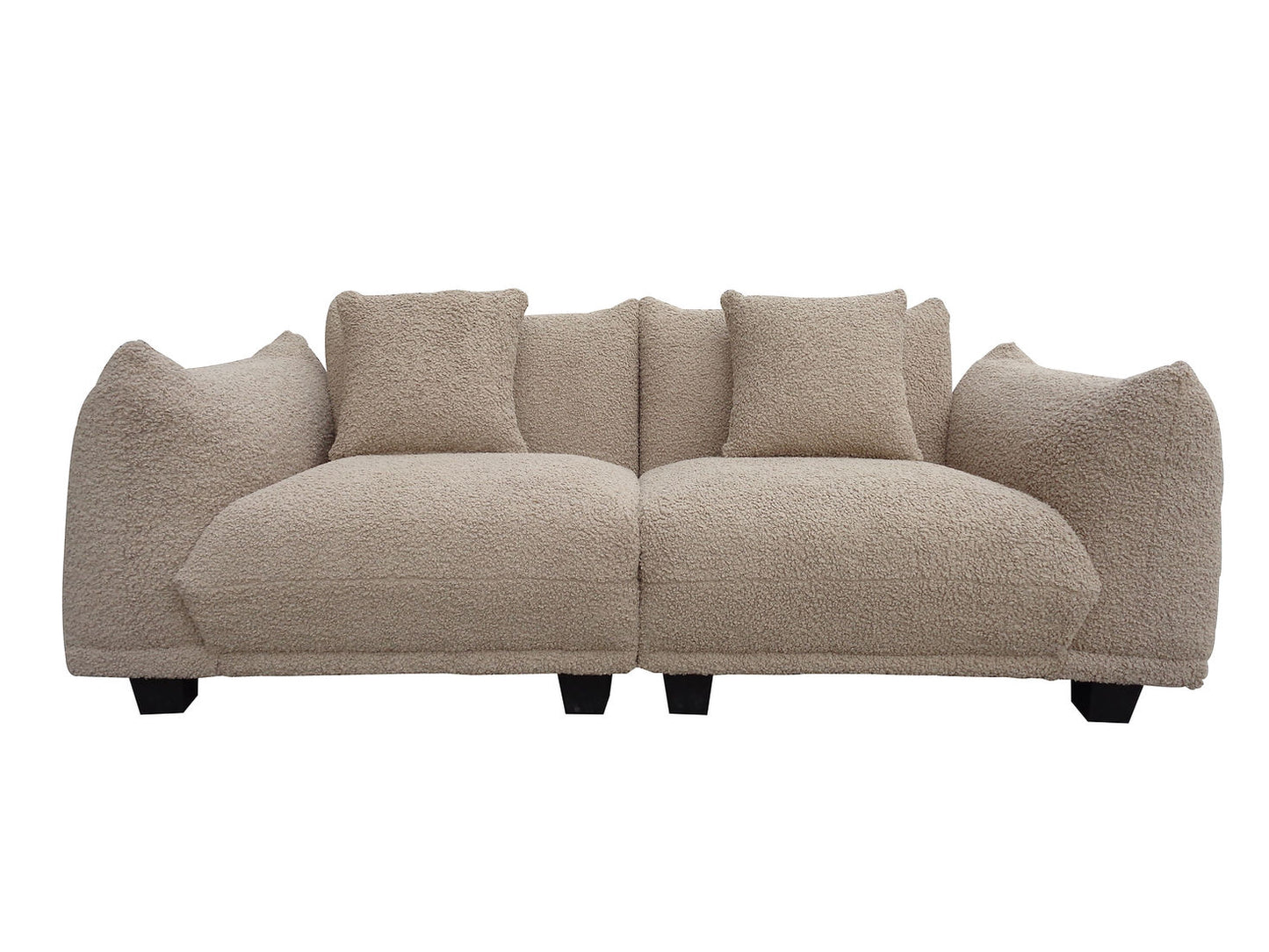 Homey Brown Fabric OVERSIZED Sofa & Chair S3131