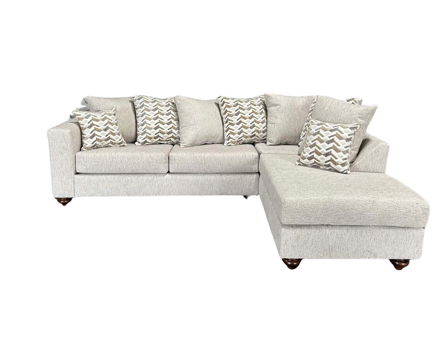 S325 Decora Grey Fabric Sectional