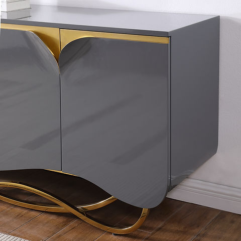 Brivo Grey/Gold Console Table A-C15