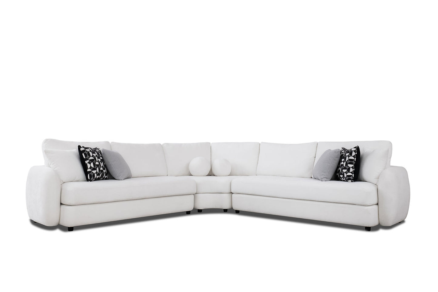 Cielo Beige Fabric Sectional S2040