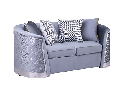 Athena Grey Sofa and Loveseat S3800