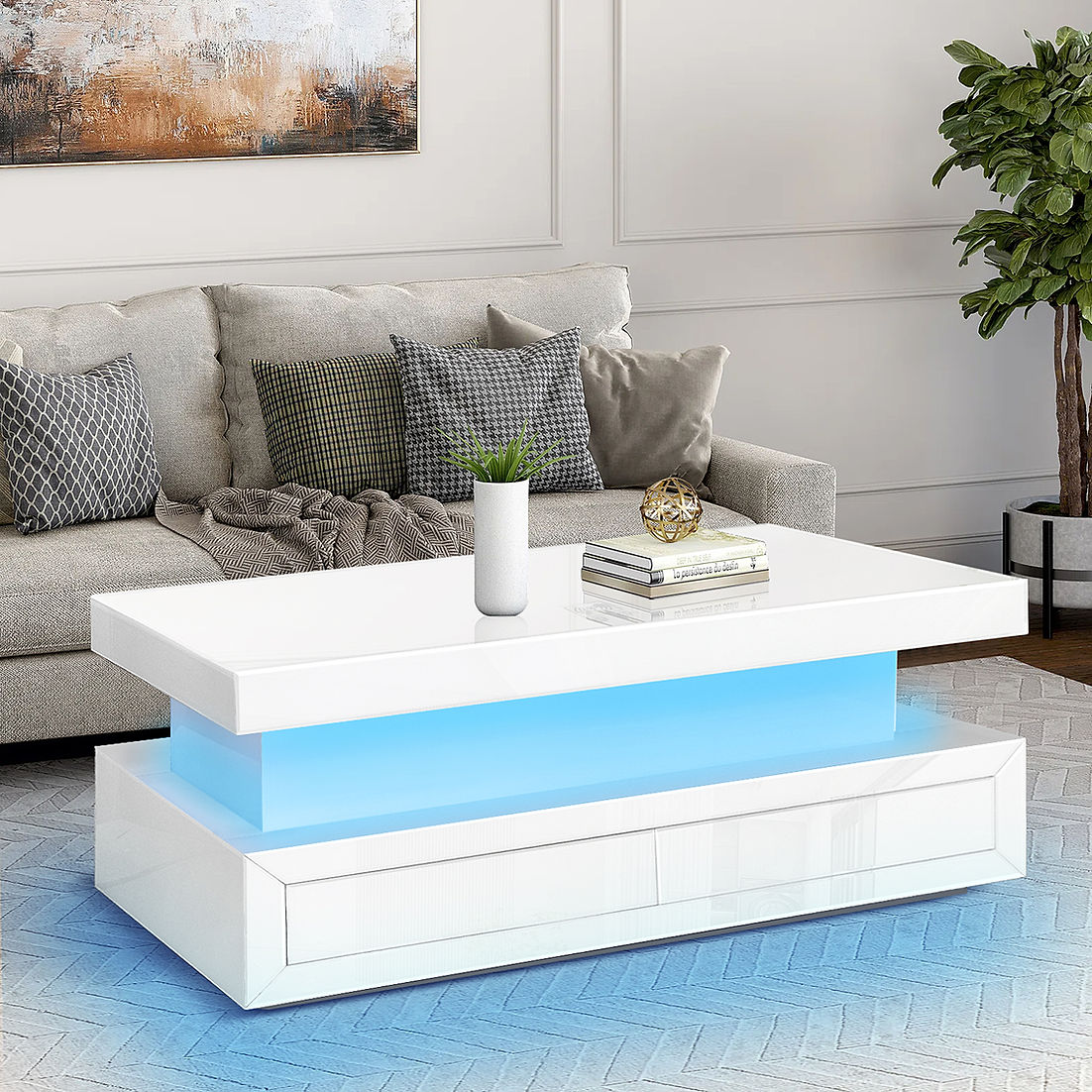 A-CT03 Alma White Coffee Table