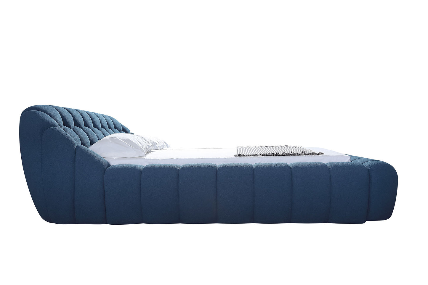 Bubbles Blue Teddy Queen Platform Bed B127