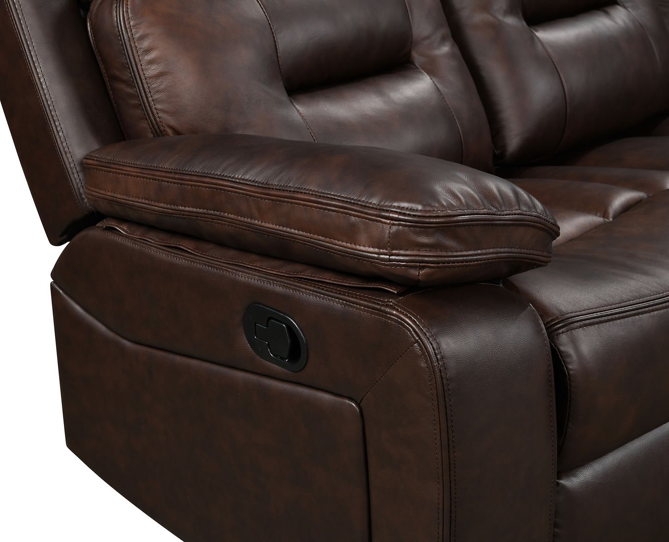 Dallas Brown LEATHER 3pc Reclining Set S8232