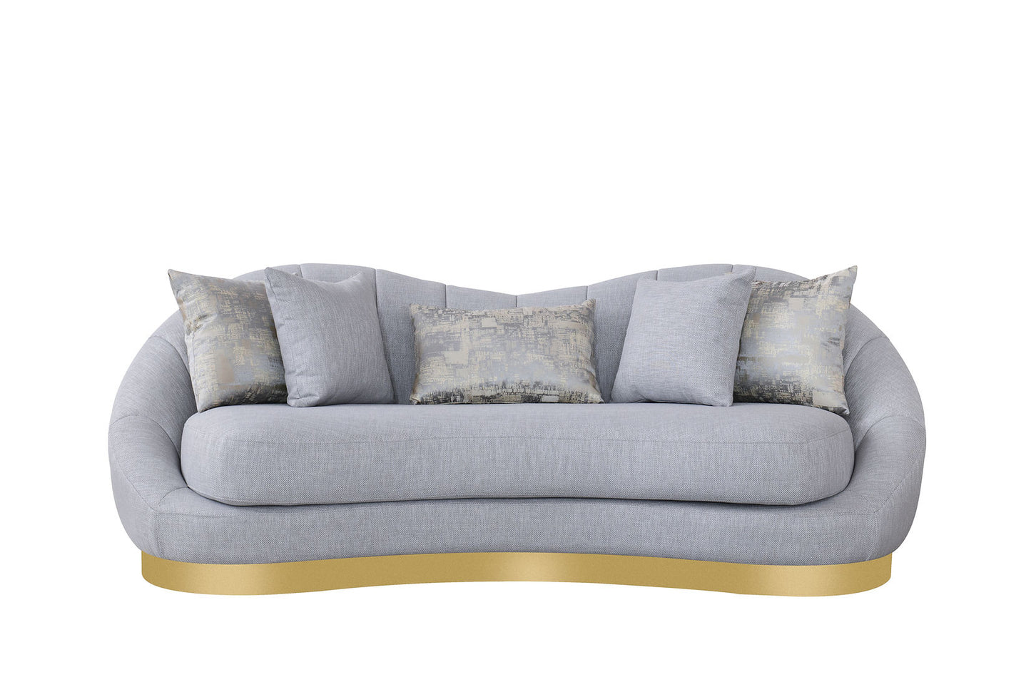 Olena Dove Grey Sofa and Loveseat  S4046