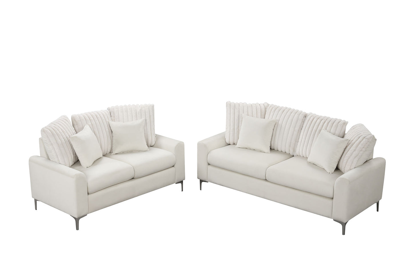 Elina Beige Sofa and Loveseat S150