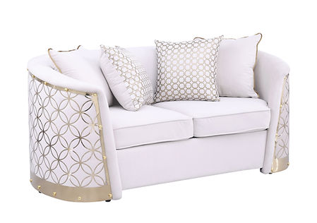 Athena Cream Sofa and Loveseat S3800
